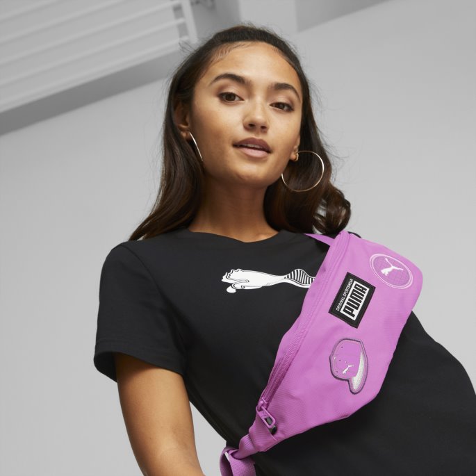 Puma På Tilbud Patch Midjeveske Lilla Pop