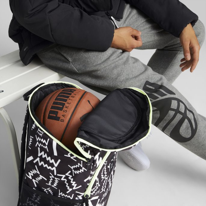 Puma På Salg Svart Basketball Ryggsekk