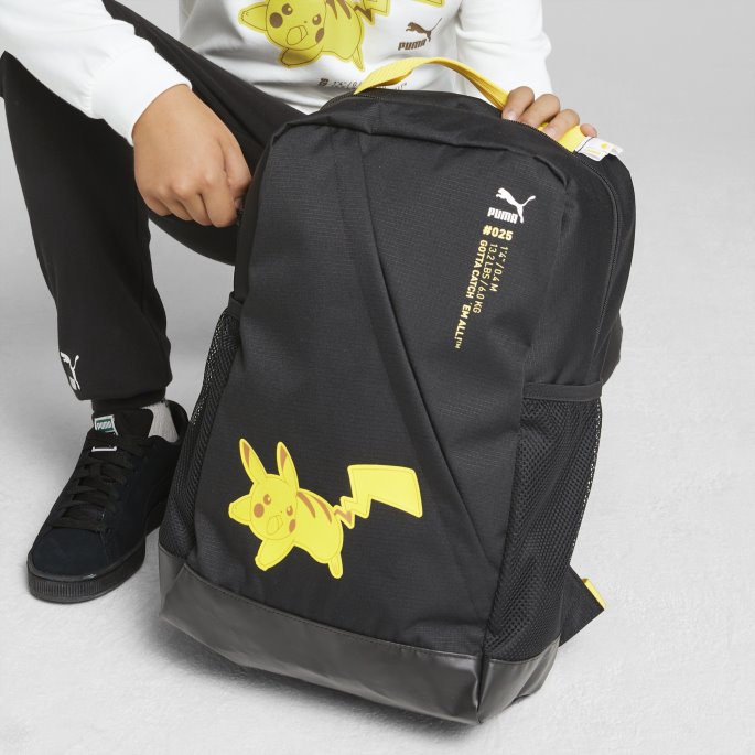 Puma På Tilbud X Pokmon Store Barneryggsekk Svart-blek Sitron