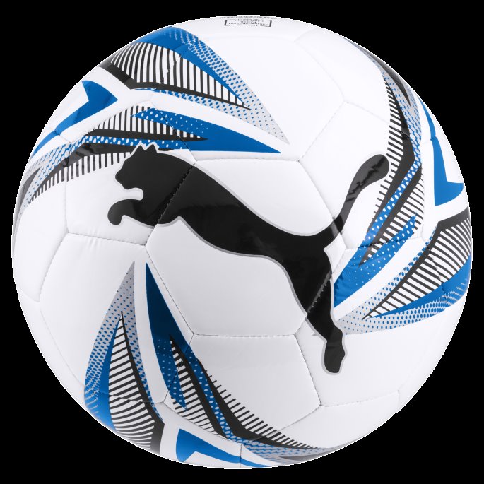 Stor Katt Fotball Hvit-elektrisk Blå-sølv Puma På Salg