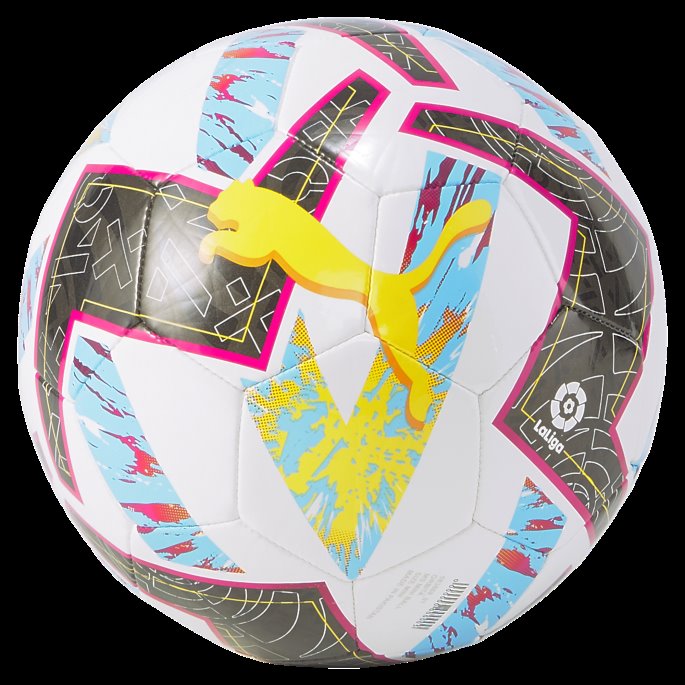 Puma På Tilbud Orbita Laliga 1 Ms Minifotballball Hvit-Beeter Lilla-Blå Atoll