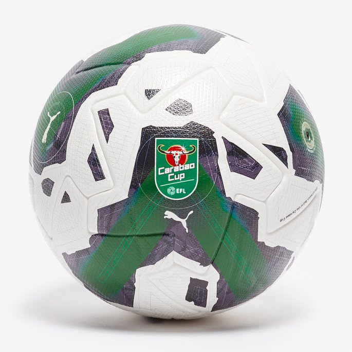 Puma På Salg Orbita 1 Carabao Cup Fifa Kvalitet Proff Fotball Hvit-amazon Grønn-rød