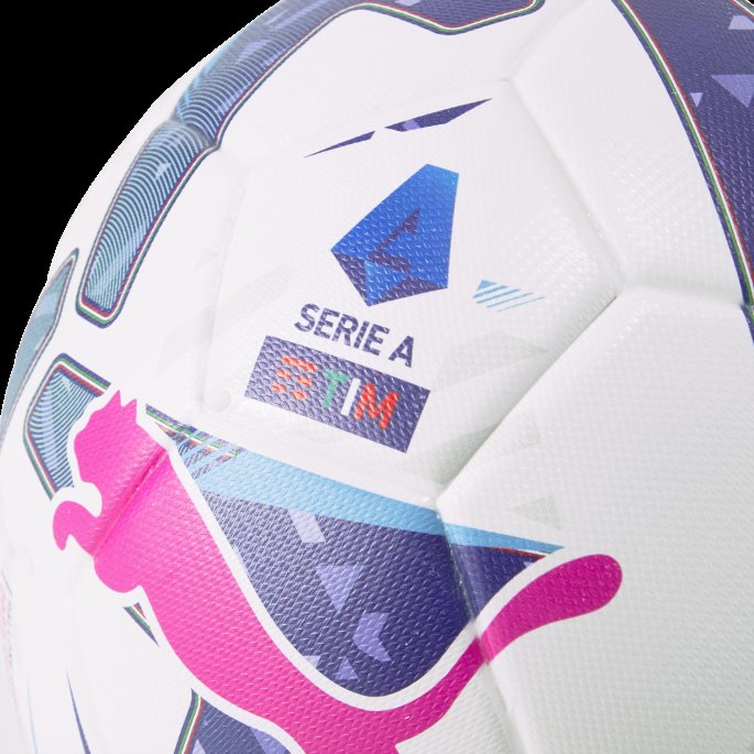 Puma På Salg Orbita Serie A (fifa Replica) Fotball Hvit-blå-solnedgang Glød