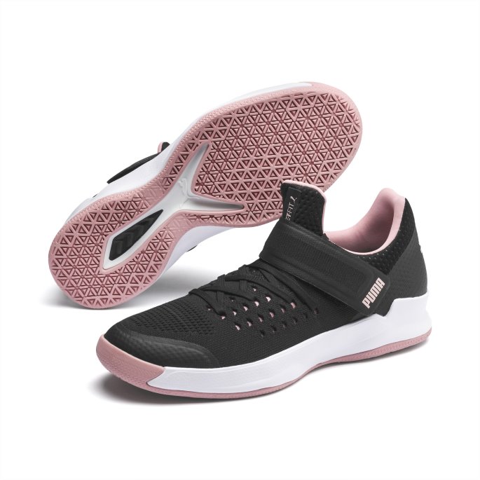 Black-bridal Rose- Hvit Puma På Tilbud Rise Ct Netfit 1 Nettballsko