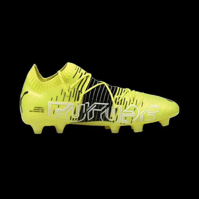 Puma På Tilbud Future Z 1.1 Fg-ag Fotballsko Gul Varsling-svart-hvit