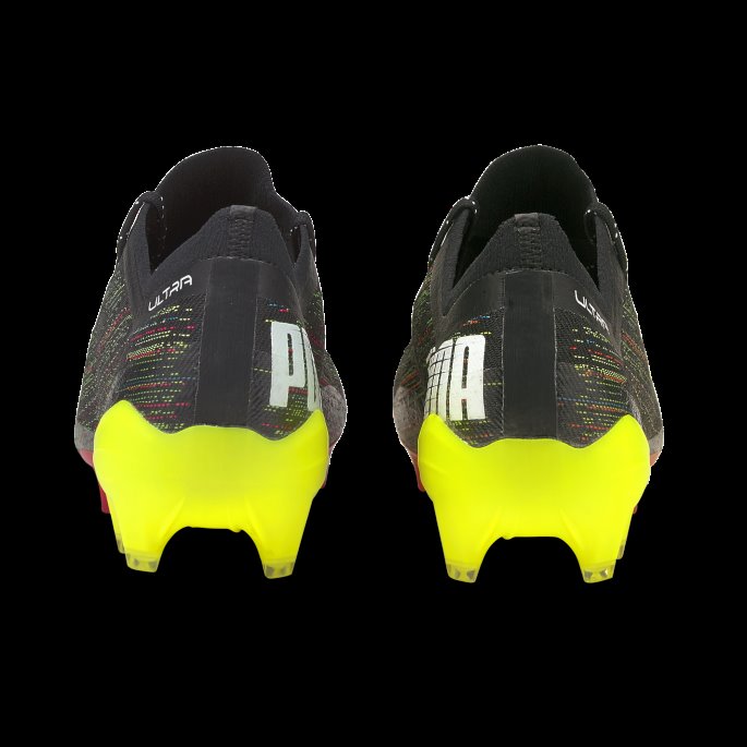 Puma På Tilbud Svart-hvit-gul Alert Ultra 1.2 Fg-ag Fotballsko