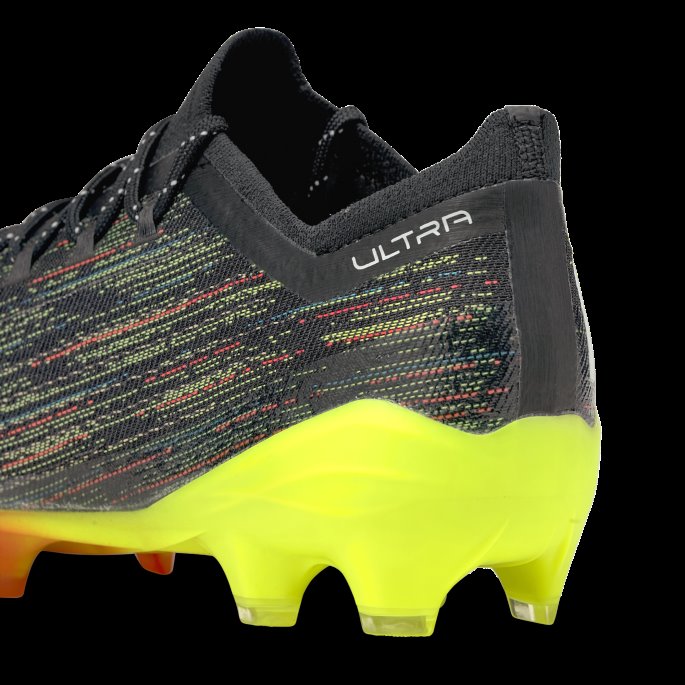 Puma På Tilbud Svart-hvit-gul Alert Ultra 1.2 Fg-ag Fotballsko