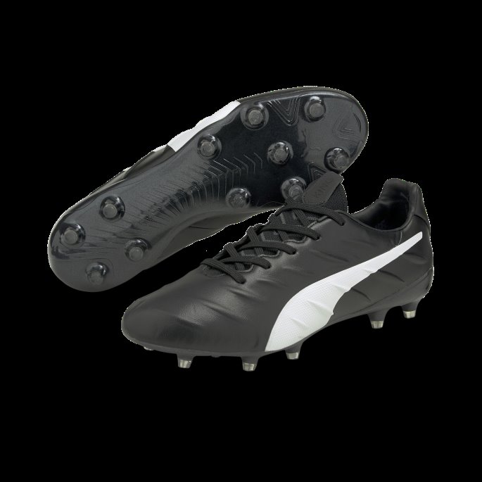 King Platinum 21 Fg-ag Unisex Fotballsko Svart-hvit Puma På Salg