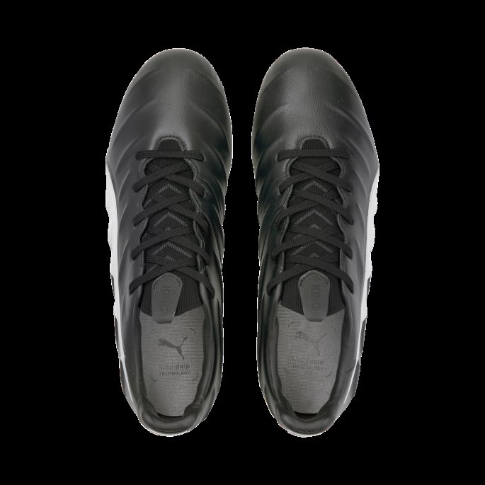 King Platinum 21 Fg-ag Unisex Fotballsko Svart-hvit Puma På Salg