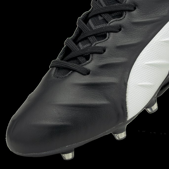 King Platinum 21 Fg-ag Unisex Fotballsko Svart-hvit Puma På Salg