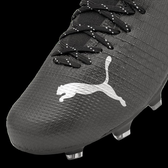 Ultra 2.3 Fg-ag Fotballsko Store Barn Svart-sølv-asfalt Puma På Salg