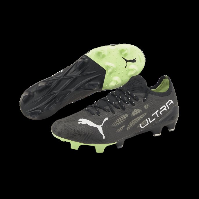 Ultra 1.4 Fg-ag Unisex Fotballsko Svart-hvit-fizzy Light Puma På Salg