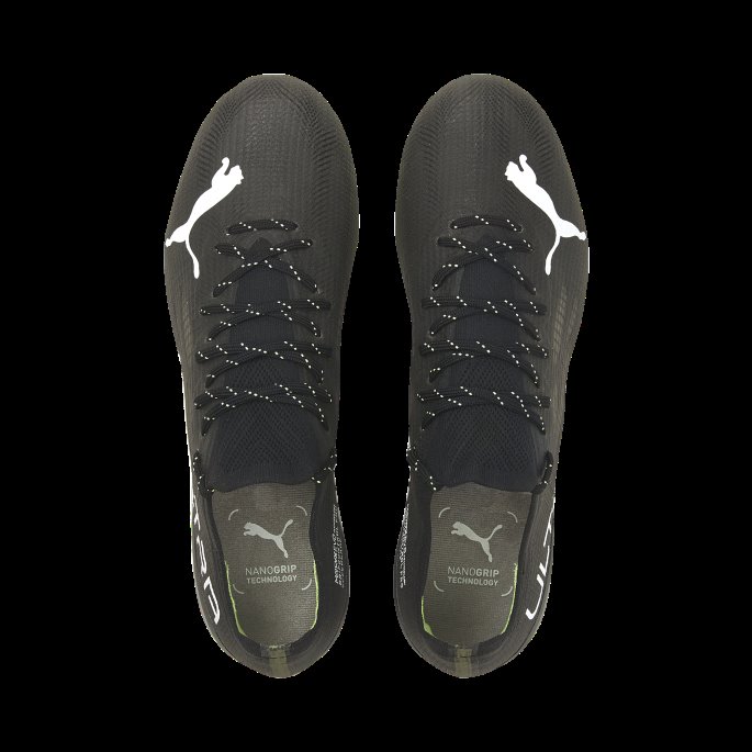 Ultra 1.4 Fg-ag Unisex Fotballsko Svart-hvit-fizzy Light Puma På Salg