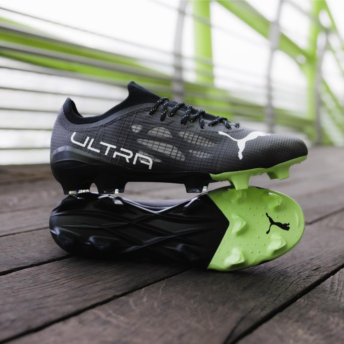 Ultra 1.4 Fg-ag Unisex Fotballsko Svart-hvit-fizzy Light Puma På Salg
