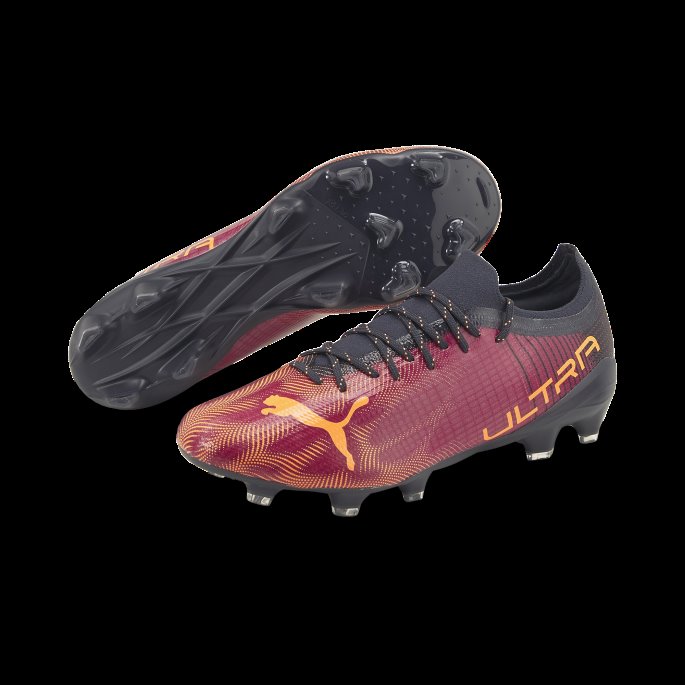 Fuchsia-sitrus-parisisk Natt Ultra 2.4 Fg-ag Fotballsko For Menn Puma På Salg
