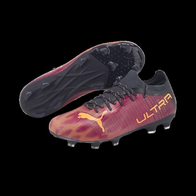Ultra 2.4 Fg-ag Fotballsko For Ungdom Fuchsia-sitrus-parisisk Nattpuma På Salg