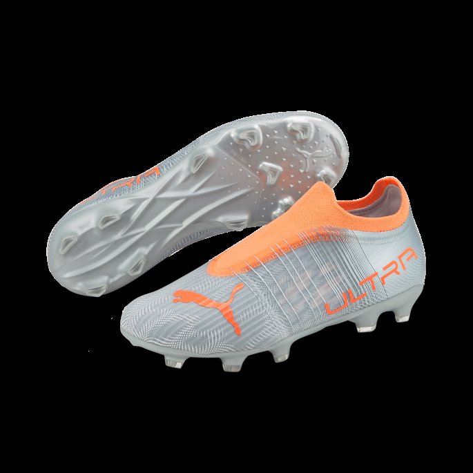 Ultra 3.4 Fg-ag Fotballsko Store Barn Puma På Tilbud Diamant Sølv-neon Sitrus