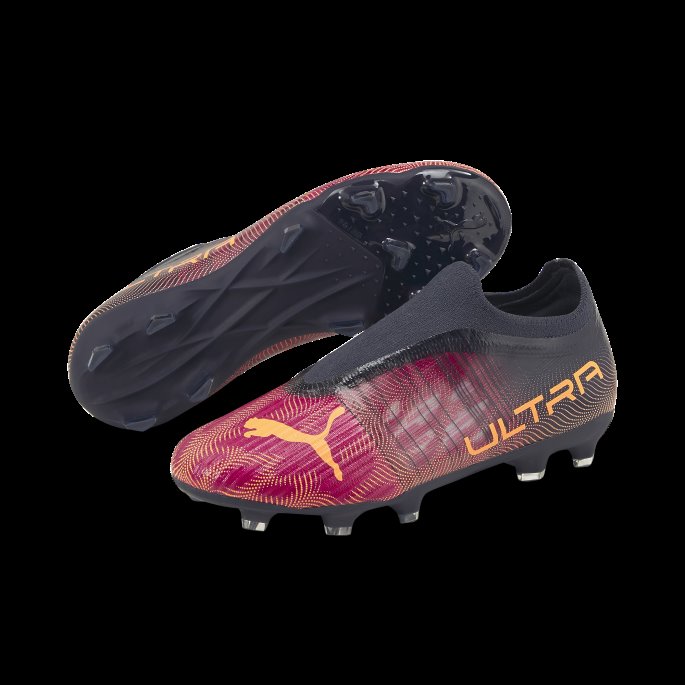 Fuchsia-sitrus-parisisk Natt Ultra 3.4 Fg-ag Fotballsko For Ungdom Puma På Salg