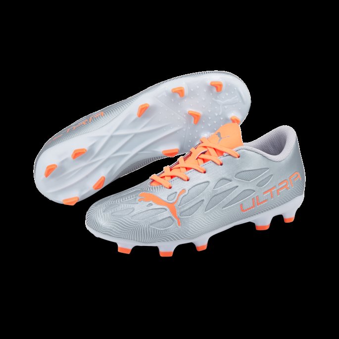 Diamant Sølv-neon Sitrus Ultra 4.4 Fg-ag Fotballsko For Ungdom Puma På Salg