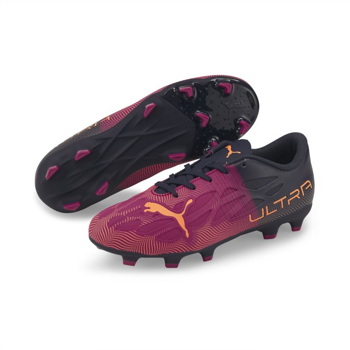 Ultra 4.4 Fg-ag Fotballsko For Ungdom Fuchsia-sitrus-parisisk Nattpuma På Salg