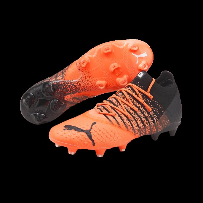 Neon Sitrus-svart-hvit Puma På Salg Future Z 1.3 Fg-ag Unisex Fotballsko