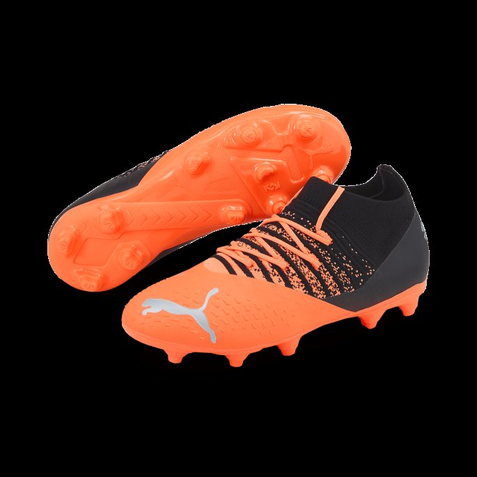 Future Z 3.3 Fg-ag Fotballsko Store Barn Puma På Salg Neon Sitrus-diamant Sølv-svart