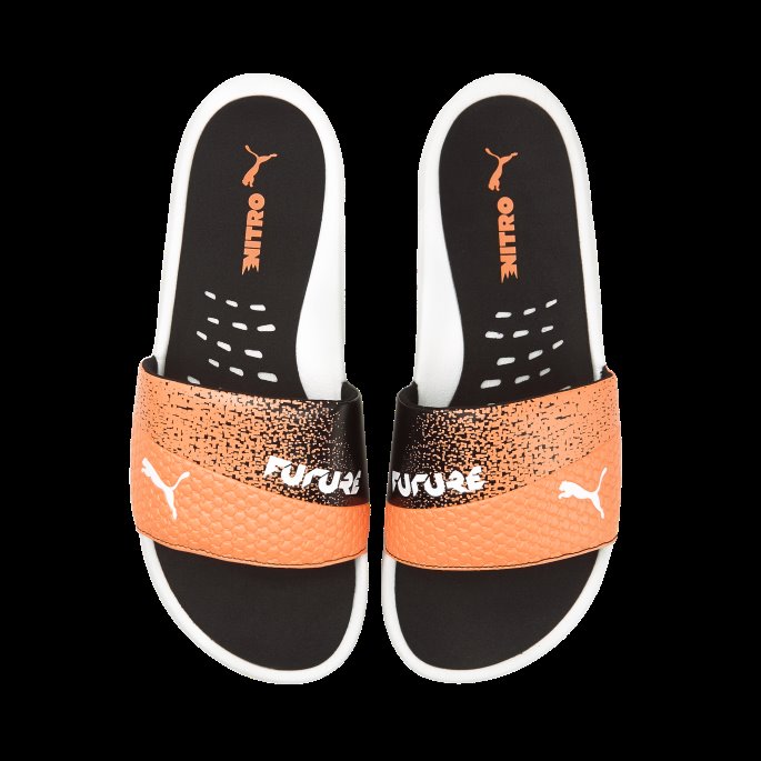 Puma På Tilbud Svart-neon Sitrus-hvit Nitrocat Future Z Sandaler