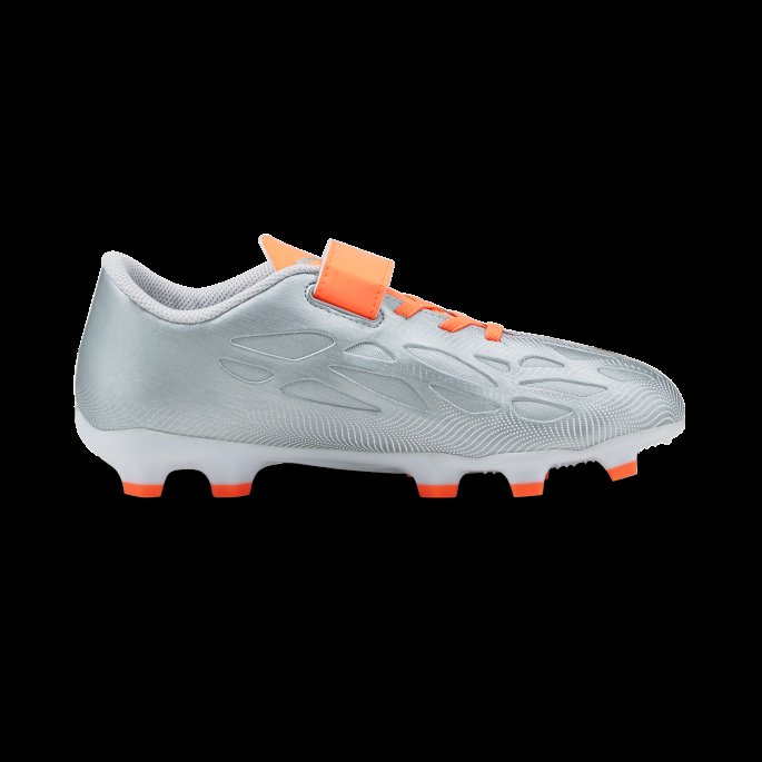 Puma På Tilbud Ultra 4.4 Fg-ag V Fotballsko For Ungdom Diamant Sølv-neon Sitrus