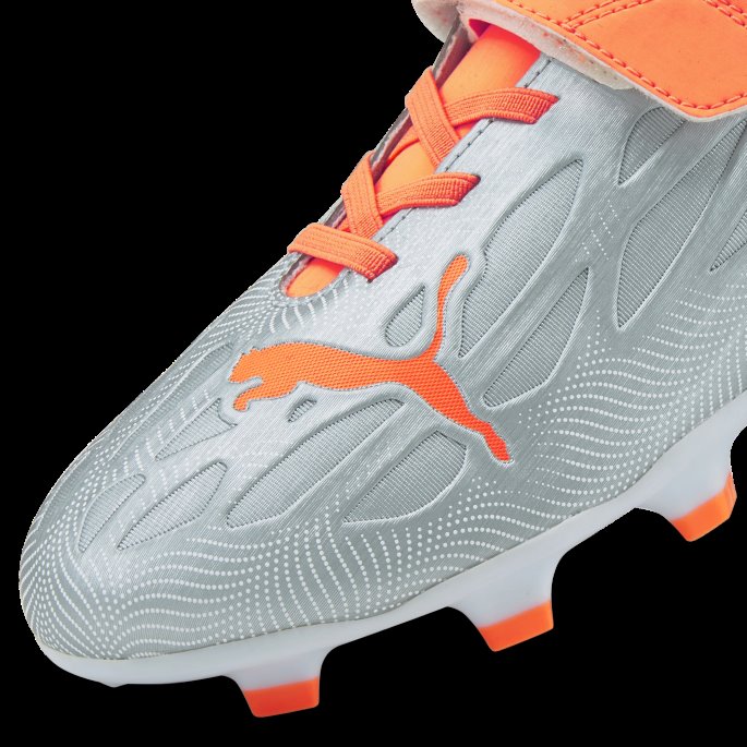 Puma På Tilbud Ultra 4.4 Fg-ag V Fotballsko For Ungdom Diamant Sølv-neon Sitrus