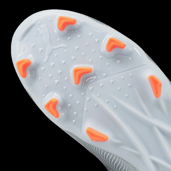 Puma På Tilbud Ultra 4.4 Fg-ag V Fotballsko For Ungdom Diamant Sølv-neon Sitrus