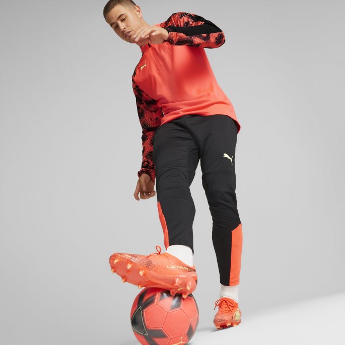 Puma På Tilbud Flammende Korallbrusende Lys-svarte Ultra Ultimate Fg-ag Fotballsko