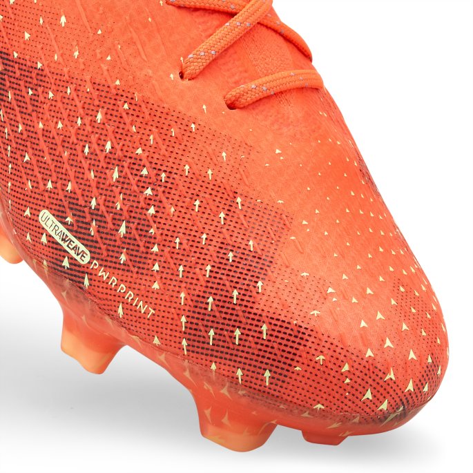 Puma På Tilbud Flammende Korallbrusende Lys-svarte Ultra Ultimate Fg-ag Fotballsko
