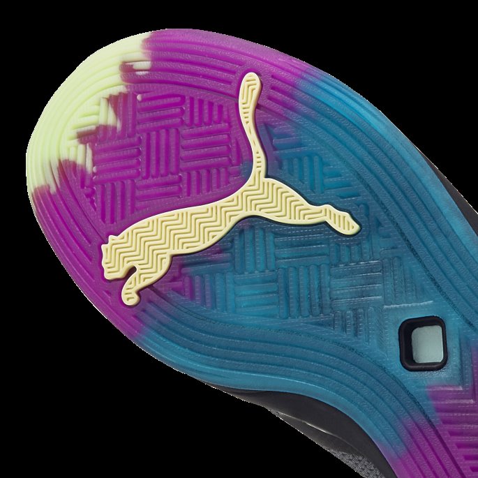 Accelerate Turbo Nitro Ii Håndballsko Puma På Tilbud Black-fizzy Light-ocean-fuchsia