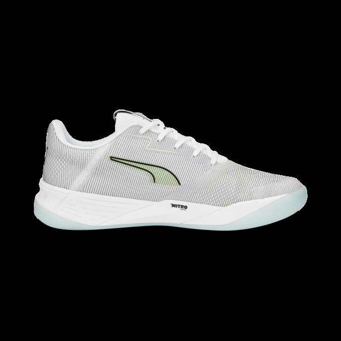 Accelerate Turbo Nitro Ii Håndballsko Hvit-fizzy Lys-nitro Blå Puma På Salg