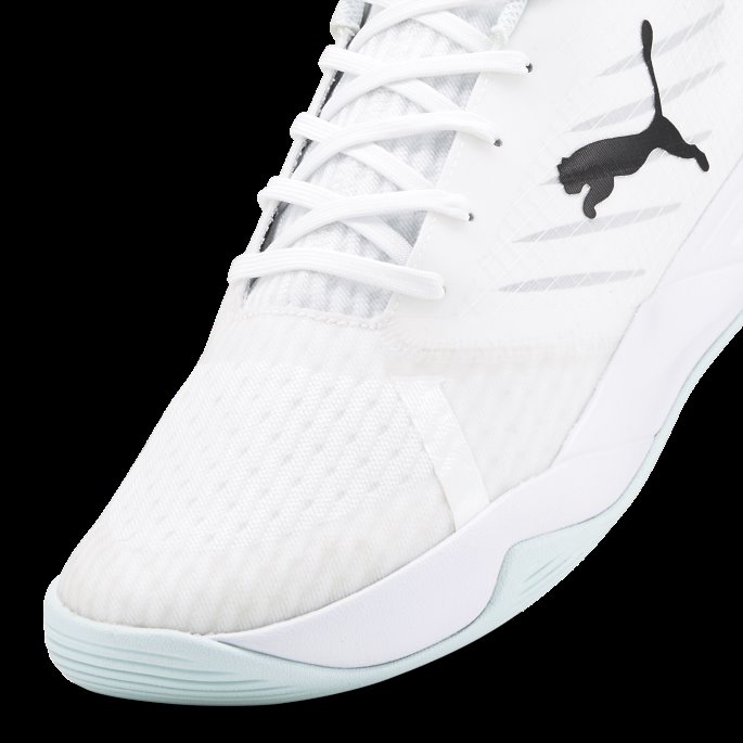 Puma På Tilbud Hvit-nitro Blå-arctic Ice Accelerate Pro Ii Håndballsko