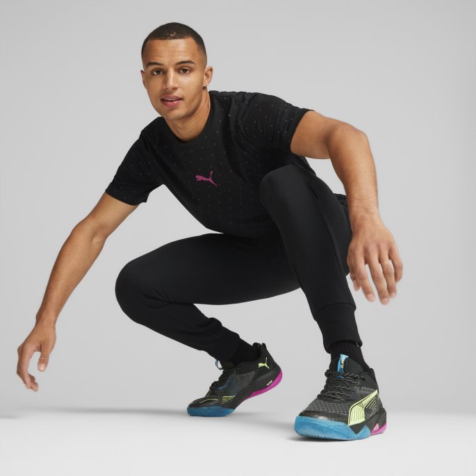 Puma På Salg Eliminere Power Nitro Ii Innendørs Sportssko Svart-gass Lys-ocean-fuchsia
