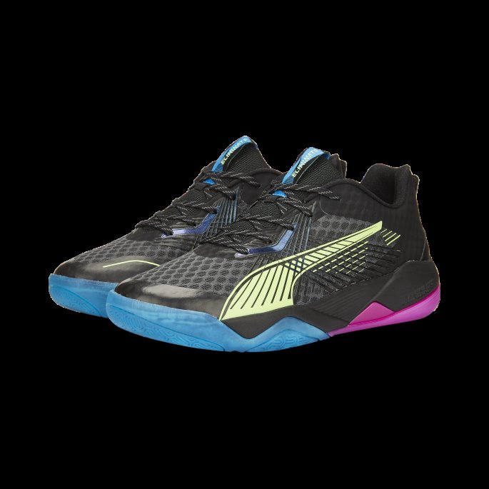 Puma På Salg Eliminere Power Nitro Ii Innendørs Sportssko Svart-gass Lys-ocean-fuchsia