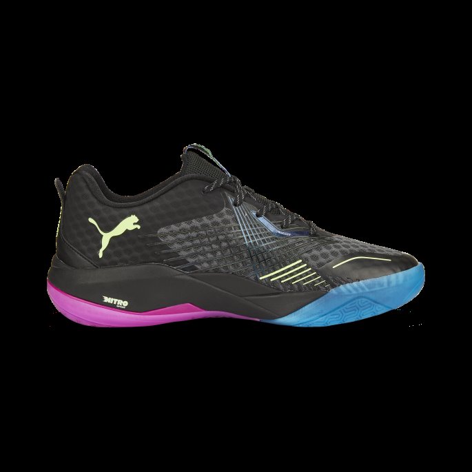 Puma På Salg Eliminere Power Nitro Ii Innendørs Sportssko Svart-gass Lys-ocean-fuchsia