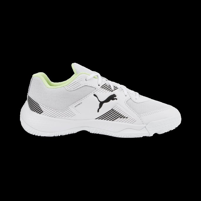 Puma På Tilbud Hvit-svart-fizzy Lys Solarflash Ii Innendørs Sportssko Ungdom