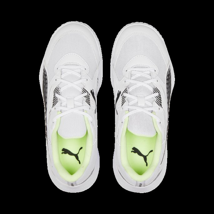 Puma På Tilbud Hvit-svart-fizzy Lys Solarflash Ii Innendørs Sportssko Ungdom