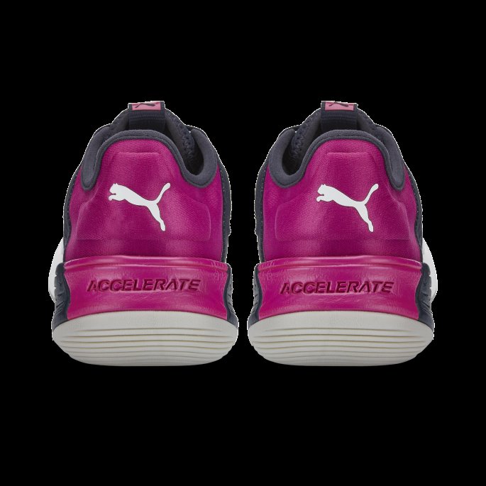 Hvit-parisisk Natt-fuchsia Accelerate Nct Nitro Nettballsko For Kvinner Puma På Salg