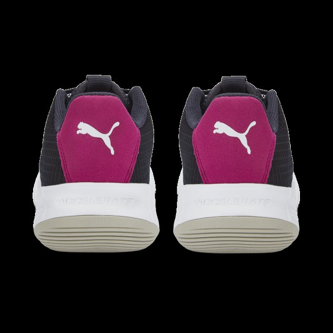 Accelerate Nct Pro Nettballsko For Kvinner Puma På Salg Hvit-parisisk Natt-fuchsia