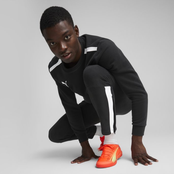 Puma På Tilbud Ultra Ultimate Banefotballsko Brennende Korallbrusende Lys-svart