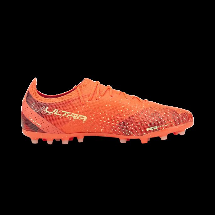 Puma På Tilbud Ultra Ultimate Mg Fotballsko Flammende Korallbrusende Lys-svart