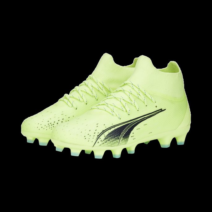 Brusende Lys-parisisk Nattblå Puma På Salg Ultra Pro Fg-ag Fotballsko Store Barn