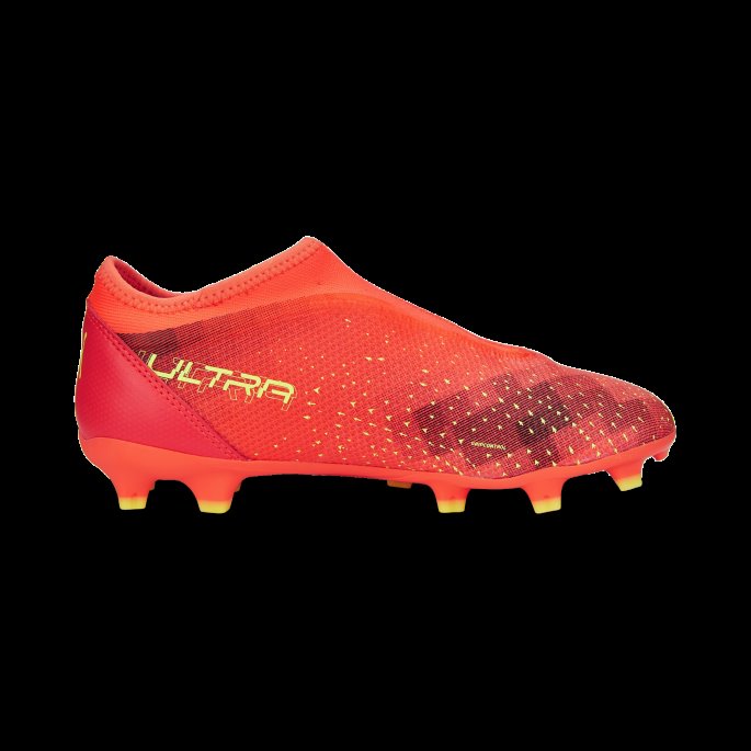 Ultra Match Ll Fg-ag Fotballsko Ungdom Puma På Salg Brennende Korall-gass Lys-svart