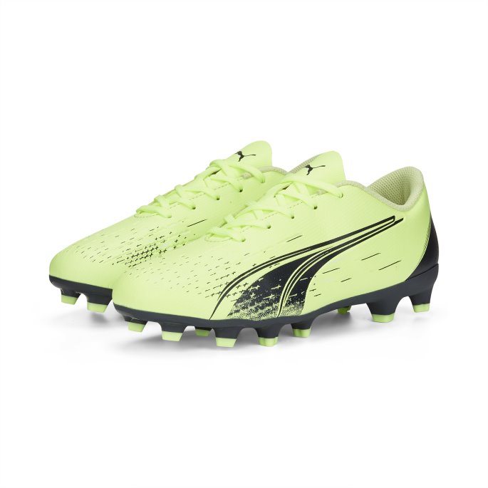 Puma På Tilbud Ultra Play Fg-ag Fotballsko For Ungdom Sprudlende Lys-parisisk Natt-blå