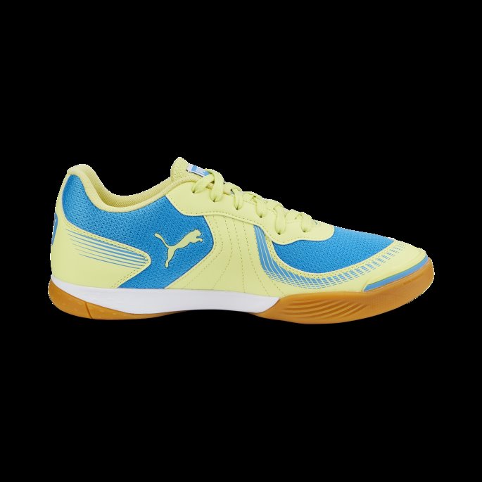 Puma På Salg Bleu Azur-fresh Gul-hvit-gum Pressing Iii Innendørs Fotballsko
