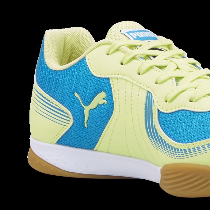 Puma På Salg Bleu Azur-fresh Gul-hvit-gum Pressing Iii Innendørs Fotballsko