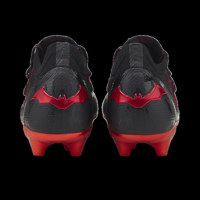 Puma På Tilbud X Batman Future 1.3 Fg-ag Fotballsko For Menn Svart-rød-hvit-asfalt